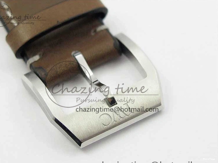 MIROTIME 0321 Pilot Chrono IW377726 ZF 1:1 Best Edition Green Dial on Brown Leather Strap A Trendsetting 7125